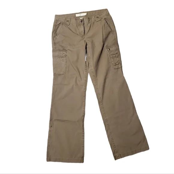J.Crew Chino Cargo Pants Khaki Tan Size 10T Tall Women’s Like New 100% Cotton - Picture 8 of 10
